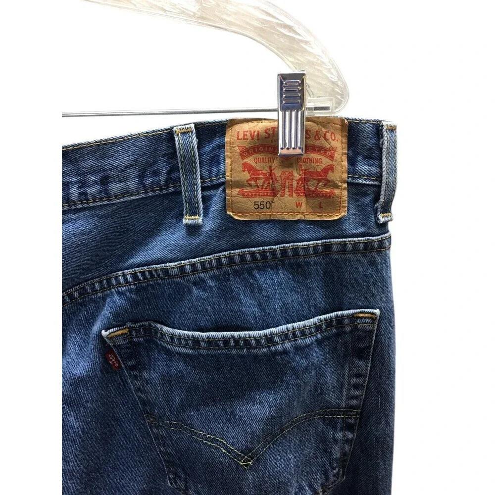 Levi’s 550 Jeans Men's Size 44 W x 29 L Blue 100% Cotton Denim 44x29